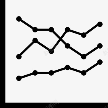 线图定量数字图标图标