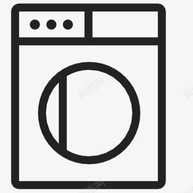 洗衣机电子服装图标图标