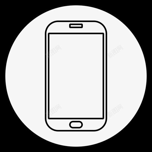 白色手机白色三星三星galaxy白色手机图标svg_新图网 https://ixintu.com 白色三星三星galaxy白色手机 白色手机