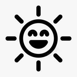 微笑太阳公园风景太阳风景微笑图标高清图片
