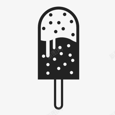 冰淇淋浇头甜食图标图标