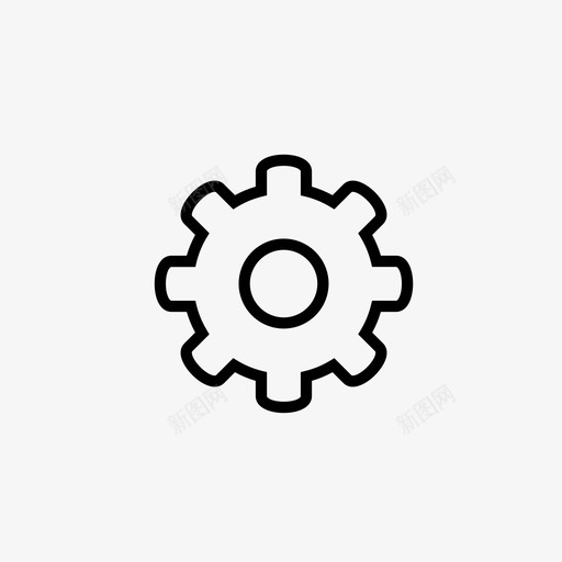 齿轮工程机器图标svg_新图网 https://ixintu.com 96x96像素完美瘦用户界面 工程 应用程序界面48x48 机器 设置 轮子 选项 首选项 齿轮
