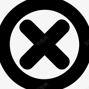 x十字和x标记图标图标
