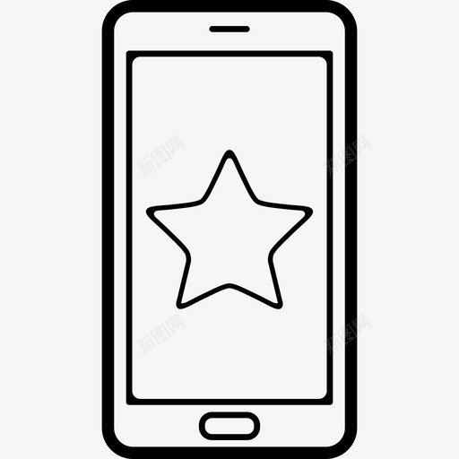手机屏幕上的星星工具和用具手机图标svg_新图网 https://ixintu.com 工具和用具 手机 手机屏幕上的星星