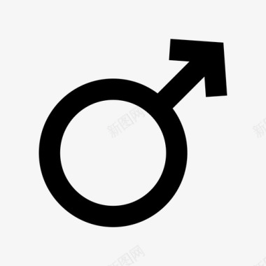 男性性别符号性别指向图标图标