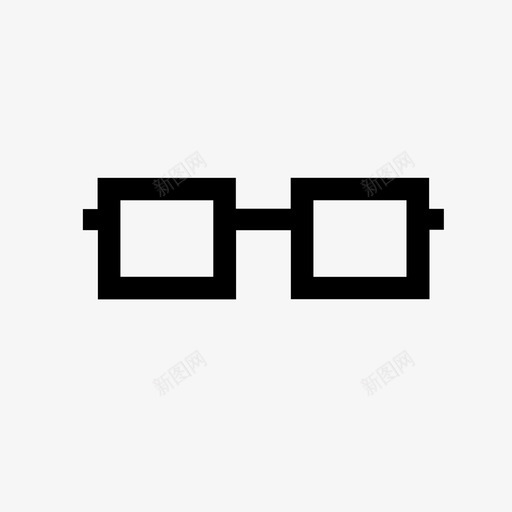 眼镜冷却眼睛图标svg_新图网 https://ixintu.com 冷却 图像 方形 正方形 眼睛 眼镜 视线