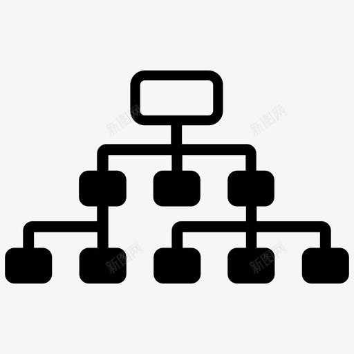 层次科学计划图标svg_新图网 https://ixintu.com 业务人员 业务结构 分支 层次 数据 树 科学 管理 组织 计划 计算机