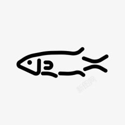 一块海鲈鱼肉鲈鱼动物鱼图标高清图片