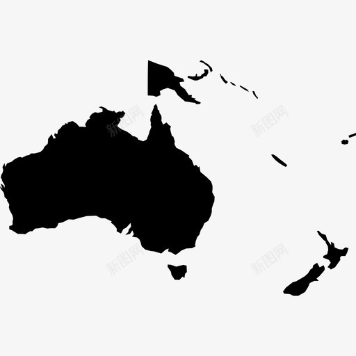 大洋洲大陆国家图标svg_新图网 https://ixintu.com 世界和大陆地图 共和国 国家 地图 地点 地理位置 大洋洲 大陆 空间