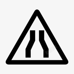 路引路标路标警告道路图标高清图片