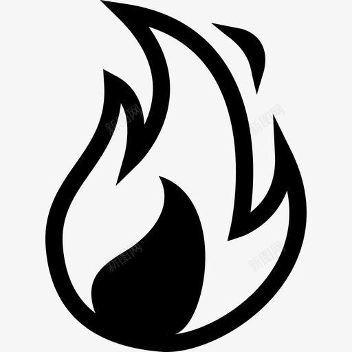 火焰形状科学图标svg_新图网 https://ixintu.com 形状 火焰 科学图标