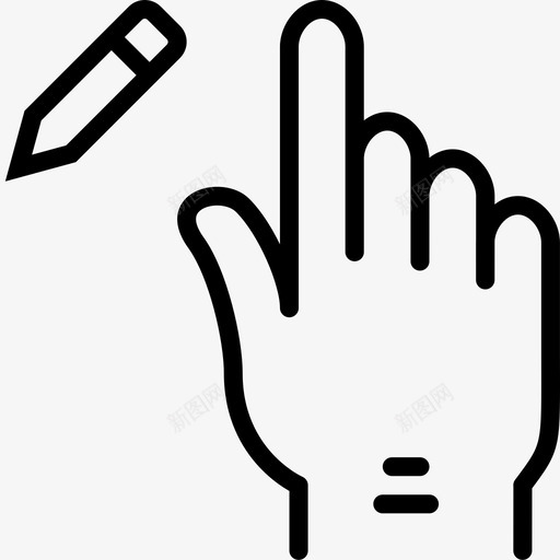 编辑手势移动手图标svg_新图网 https://ixintu.com 手 手指 点击 移动 箭头 粉碎图标手势轮廓 编辑手势
