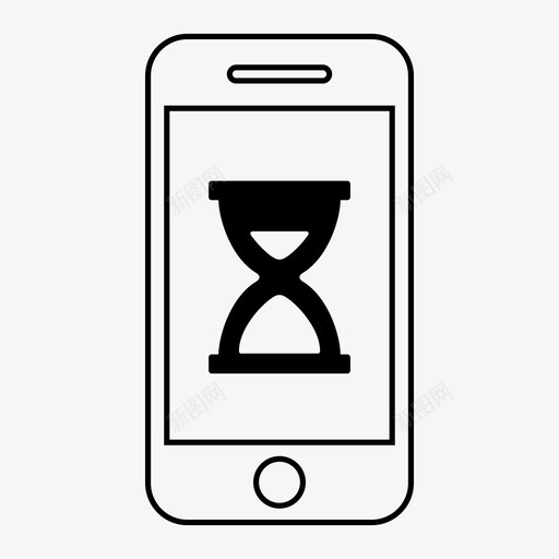 沙漏符号推迟图标svg_新图网 https://ixintu.com 加 加载 忽略 指示 推迟 时钟 时间 沙漏 移动 移动收集1 符号