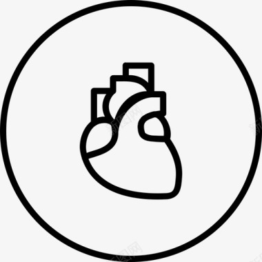 心脏分析呼吸图标图标