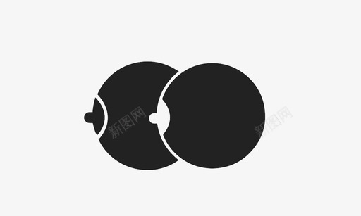 胸部性推迟图标svg_新图网 https://ixintu.com 另一个 女性 性 推迟 新 标记 生殖器 符号 胸围 胸部