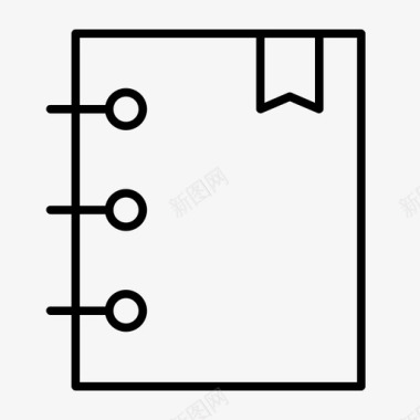 地址簿组织者笔记本图标图标