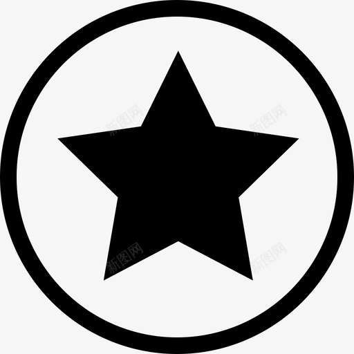 星形黑色圆形轮廓最受欢迎的界面符号科学图标svg_新图网 https://ixintu.com 星形黑色圆形轮廓最受欢迎的界面符号 科学图标