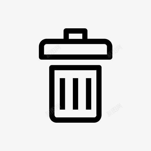 垃圾桶展示件移除图标svg_新图网 https://ixintu.com 删除 垃圾桶 对象 展示件 文章 材料 生活方式图标 移除 项目