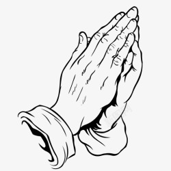 祈祷之手祈祷圣徒祈祷之手图标高清图片