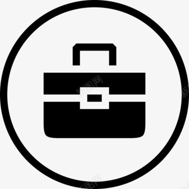 公文包手提箱存储图标图标