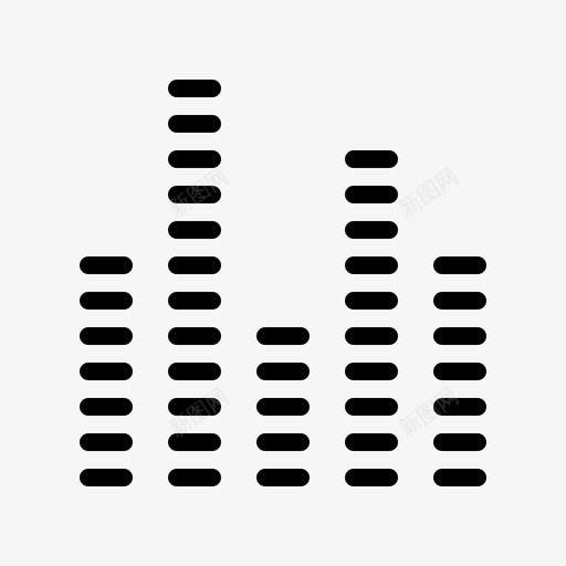 均衡器信号音乐图标svg_新图网 https://ixintu.com dj 信号 俱乐部 减法 删除 另一个 均衡器 转发 音乐 音频