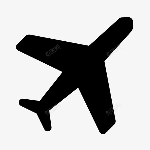 飞机目的地飞行图标svg_新图网 https://ixintu.com 天空 旅行 目的地 运输 飞机 飞行