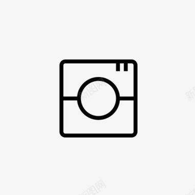 摄像头应用程序接口48x4896x96像素完美的瘦用户界面图标图标