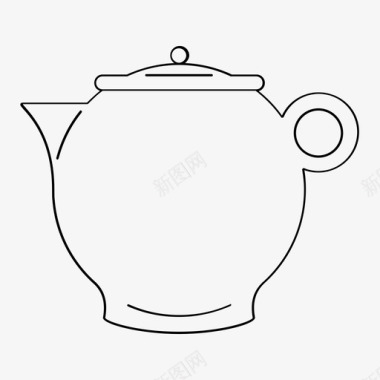 茶壶杯子饮料图标图标