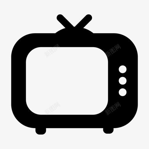 电视电视屏幕电影图标svg_新图网 https://ixintu.com 天线 娱乐 控制 电力 电影 电波 电视 电视屏幕 符号第五卷
