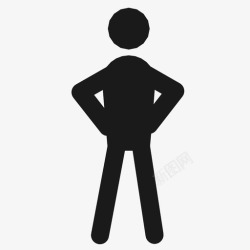 双手放在臀部手放在臀部超级英雄鲨鱼侠图标高清图片