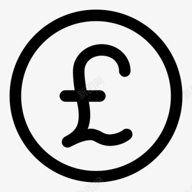 货币英镑经济图标图标