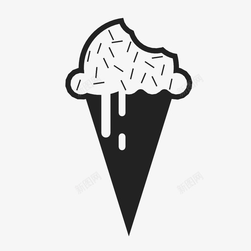 冰淇淋筒甜的夏天的图标svg_新图网 https://ixintu.com 冰淇淋筒 冷冻的 冷的 凝胶的 夏天的 热的 甜点 甜的 酸奶 雪伯特的 食物