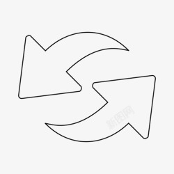 重新升级刷新更新旋转图标高清图片