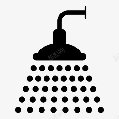 淋浴门式淋浴硬质合金图标图标