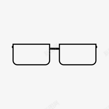 眼镜方形旋转图标图标