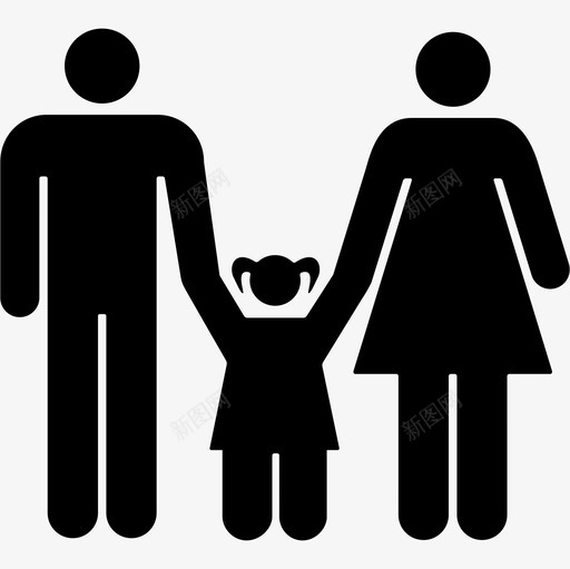 父母有女儿的家庭有人有家庭偶像图标svg_新图网 https://ixintu.com 有人 有家庭偶像 父母有女儿的家庭