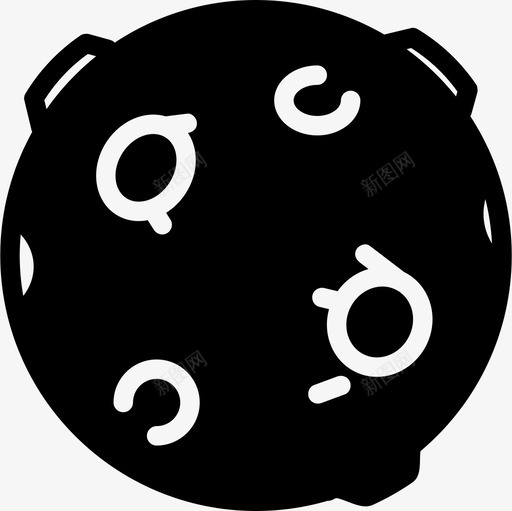 带有圆圈形状空间图标的黑球svg_新图网 https://ixintu.com 带有圆圈 形状 空间图标的黑球