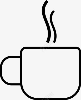 一杯咖啡高移动图标图标