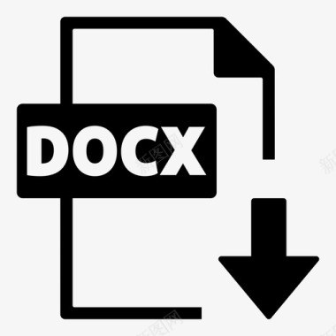 docx文件格式网络工作移动工作图标图标