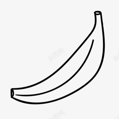 香蕉早餐食物图标图标
