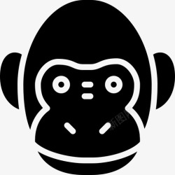 大猩猩表情猴子哺乳动物大猩猩图标高清图片