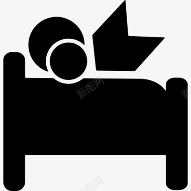 床上的父母人们家庭偶像图标图标