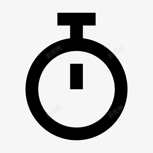 秒表计时器派图标svg_新图网 https://ixintu.com 克隆 家电材料设计图标 杰作 沿 派 秒表 蛋糕 计时器