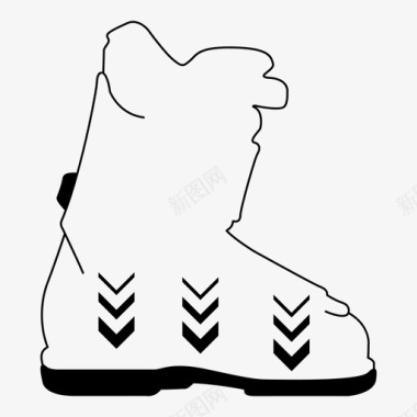采购产品滑雪靴滑雪靴吸收图标图标