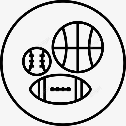 球运动足球图标svg_新图网 https://ixintu.com 体育 学校和教育卷2圆线 板球 游戏 玩 球 篮球 足球 运动