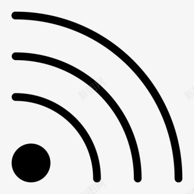 wifi信号无线连接技术图标图标