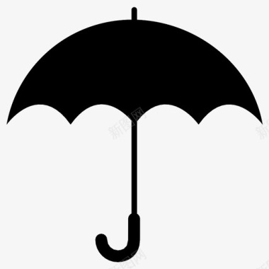 雨伞删除倾盆大雨图标图标