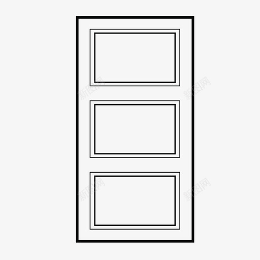 门不房子图标svg_新图网 https://ixintu.com hold 不 卧室 后门 已售 建筑 房子 框架 窗户门 粗体 金色 门