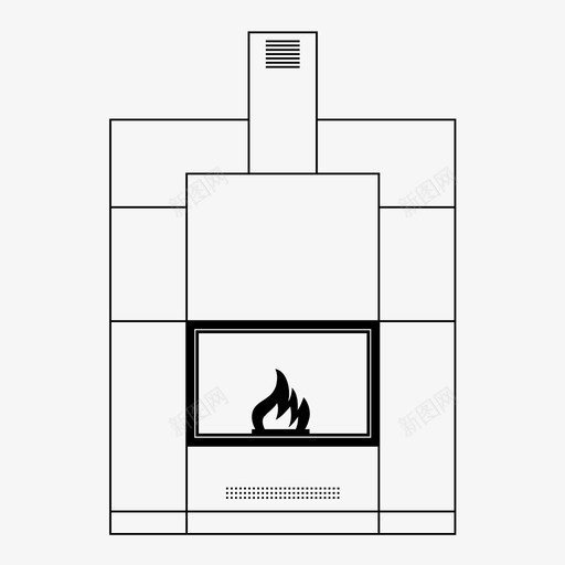 壁炉暖炉室内壁炉图标svg_新图网 https://ixintu.com comform 冷 壁炉 室内壁炉 房子 暖气 暖炉 炉边 烟囱