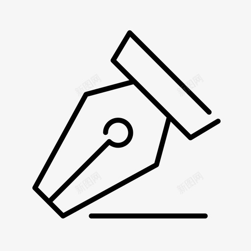 钢笔古董墨水图标svg_新图网 https://ixintu.com 书写 信件 古董 墨水 大纲登录页 抄写 老式 钢笔